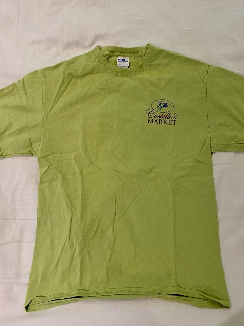 Costello’s Market Lime Green Crewneck‎ Tee